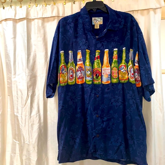 Hawaiian Tropical Big Dog men shirt button down XL - Picture 2 of 12